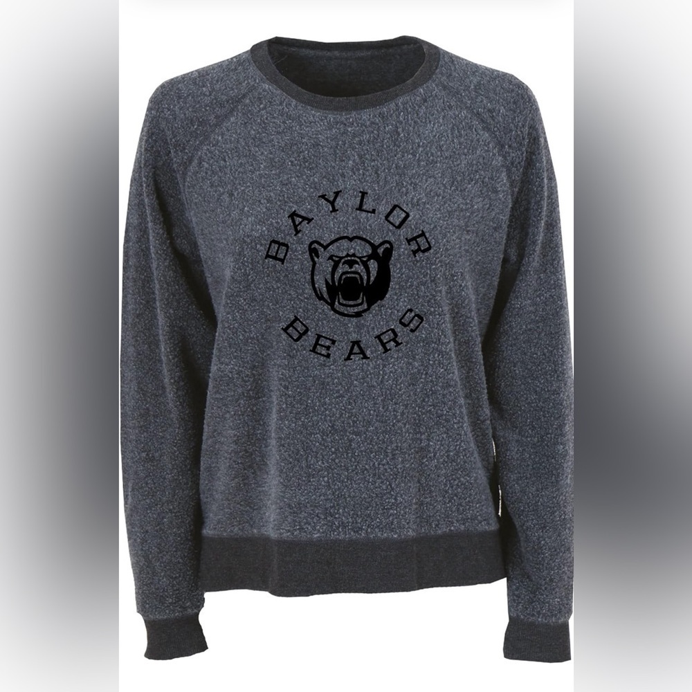 NWT- boxercraft Baylor Bears Women's NCAA Team Logo Fleece Out Crew SIZE: XL